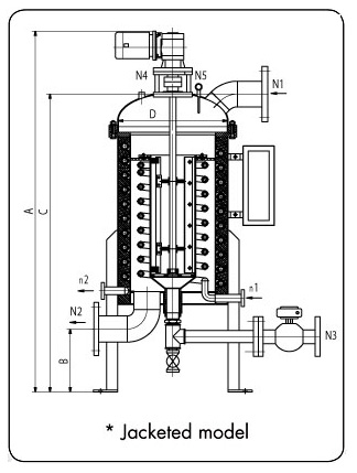 ICM Jacketed Filter Diagram